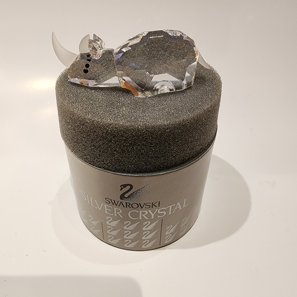 Swarovski Crystal Rhinoceros